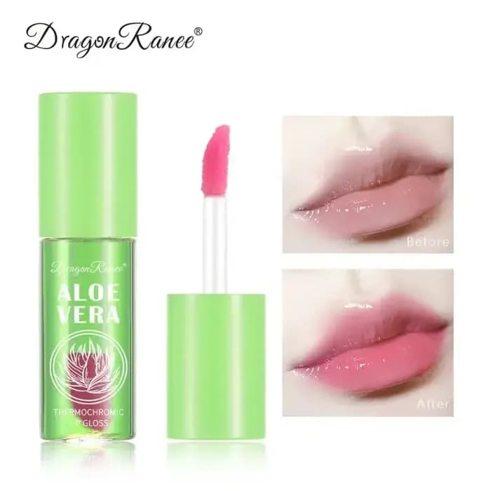 Rouge à lèvres à l'aloe vera, baume à couleur changeante, liquide de santé, hydratant, aqueux, fruit