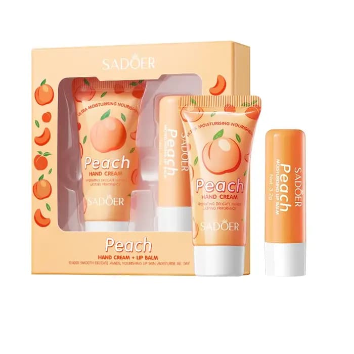 Ensemble crème pour les mains + baume pour les lèvres, adapté aux mains et aux lèvres, pratique pour