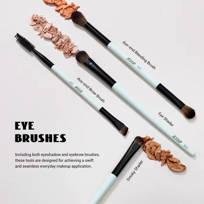 Jessup ensemble de pinceaux de maquillage pinceaux de maquillage Double face fond de teint Contour B