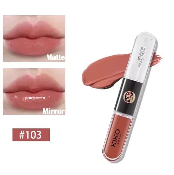 KIKO MILANO Gloss à lèvres liquide 3D, léger, mélangeable, laque à lèvres longue tenue, effet miroir