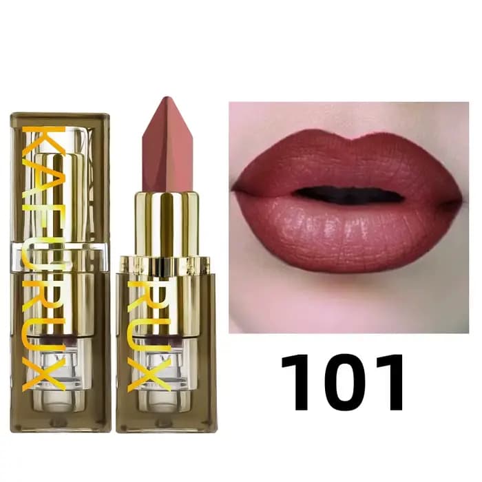 Rouge à lèvres bicolore à paillettes, 6 couleurs, violet, noir, mat, 1 pièce, cosmétiques, facile à 
