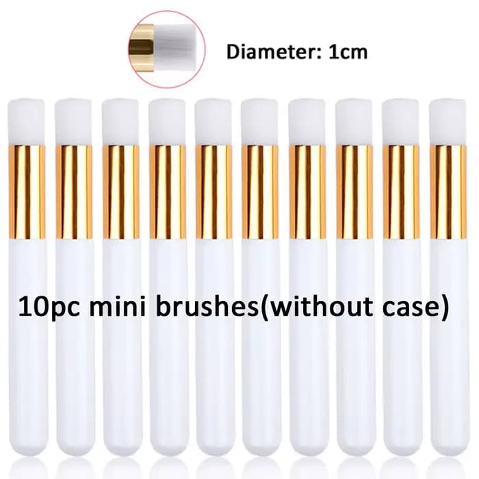 Mini pinceau de maquillage plat et incliné, outils de mélange détaillés, pinceau de dessin, pinceau 