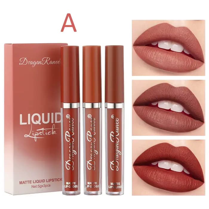Gloss à lèvres mat en velours, longue durée, imperméable, rouge à lèvres rouge sexy, hydratant, cosm