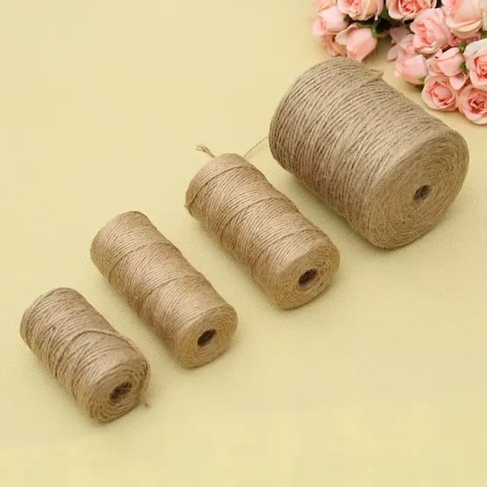 30/50/300 mètres naturel Vintage Jute corde cordon ficelle toile de Jute ruban artisanat couture bri