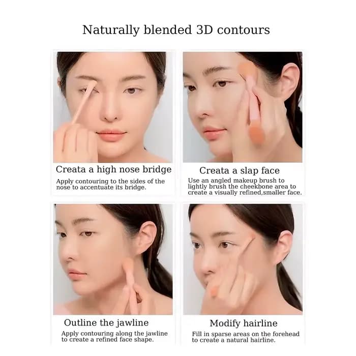 3CE Contour Shading, tenue longue durée, contour naturel, léger et facile à estomper, couvrance modu