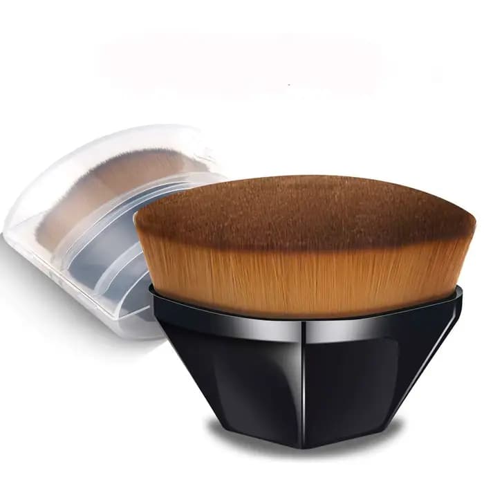 Pinceau de maquillage pour fond de teint liquide, pinceau à poudre liquide pour Blush à dessus plat 