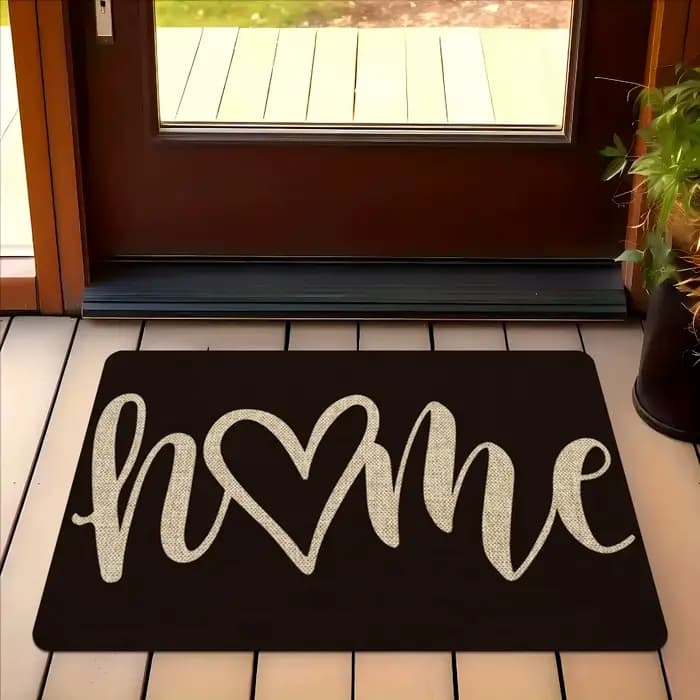 [Paillasson lavable] Paillasson de bienvenue lavable en machine avec motif de design pour la maison,