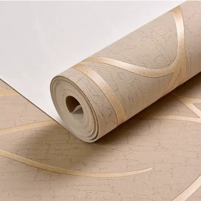 Papier peint de fond pour décoration de salle, 53cm, autocollants muraux épais, rayures courbes de c