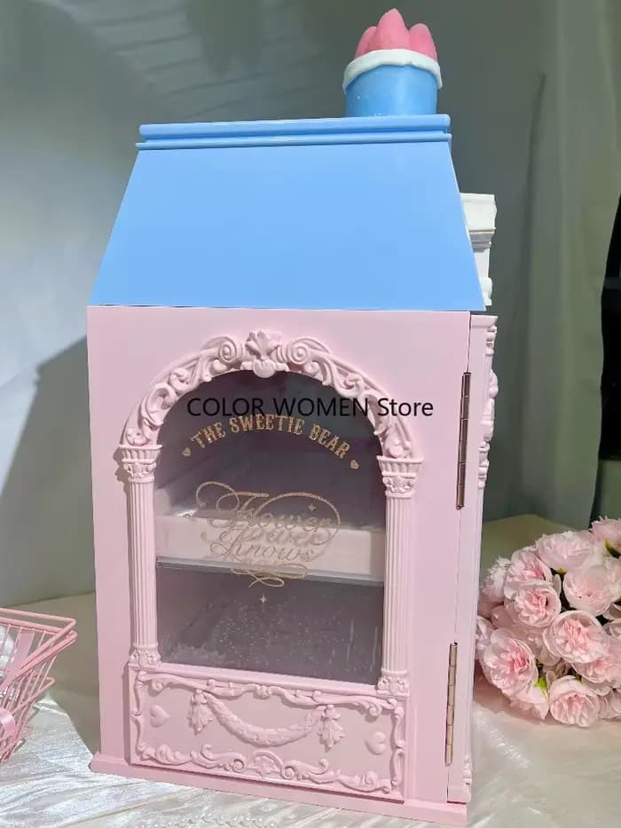 FLOWER KNOWS La collection Sweetie Bear, boîte cadeau grande taille, boîte vide, boîte de rangement