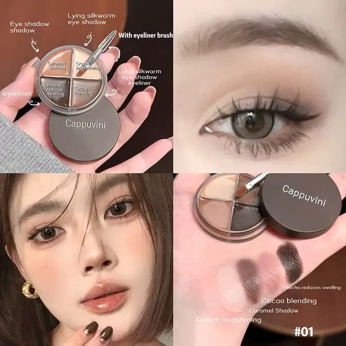 Crème Eyeliner malve douce et mate, imperméabilisation naturelle, fard à paupières polyvalent couché