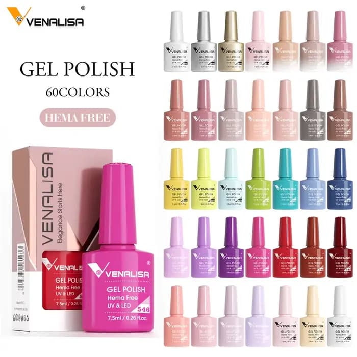 Venalisa HEMA TPO gratuit vernis à ongles Gel paillettes magnifique couverture complète tremper UV L