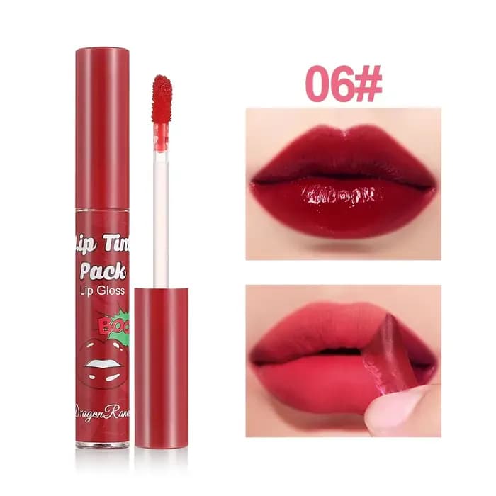 Crayon à lèvres peel-off détachable, gloss à lèvres anti-bavures, rouge à lèvres sexy rouge foncé, l