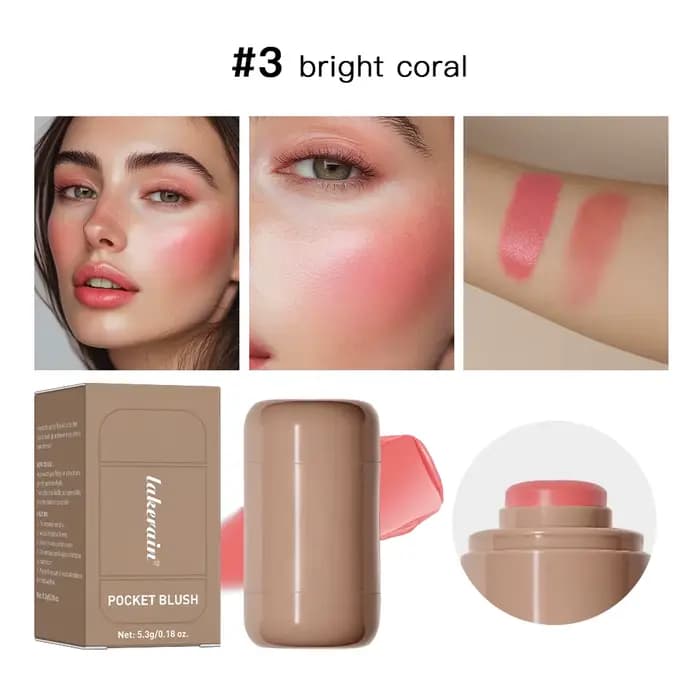 rhode Bâton de blush durable pour le visage, éclaircit les joues, 3 en 1, hydratant, flash, Jules, g