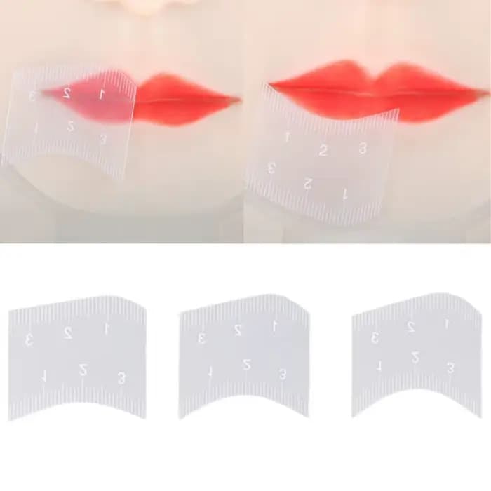 Règle de Mappage des Lèvres 3 Pièces – Outil de Maquillage Permanent Microblading – Guide de Pochoir Cosmétique Professionnel pour Tatouage et DIY