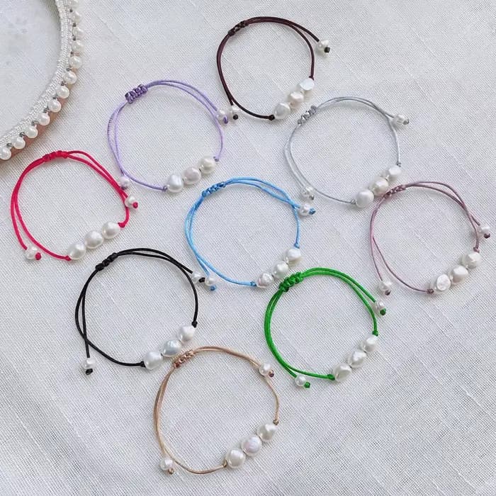 Bracelets de perles d'eau douce naturelles baroques pour femmes et filles, bijoux en ULcolorée, breloque irrégulière, grand, véritable, bateau de chia