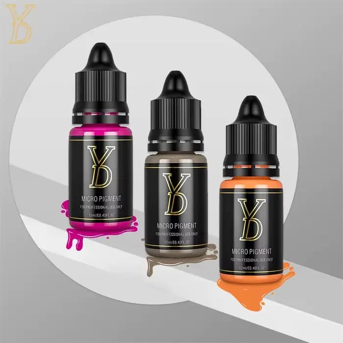 YDPMU 15 couleurs liquide lèvres Pigment encre de tatouage professionnel maquillage Permanent Micropigmentation beauté