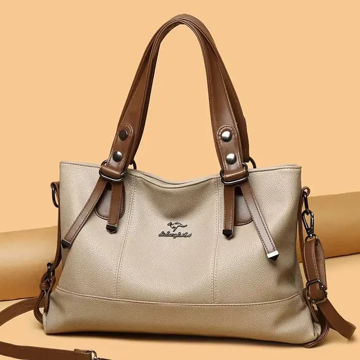 Sac à main en cuir souple de grande capacité pour femmes, sac à bandoulière à la mode, sac fourre-tout rétro de style américain, fait à la main, résistant à l'usure