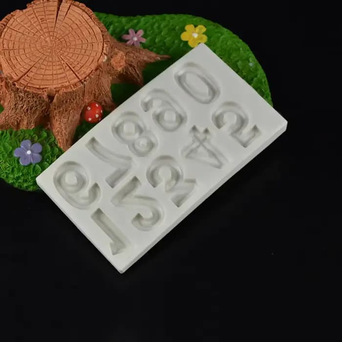 Ensemble de moules à bougies avec chiffres esthétiques, moule à Fondant en Silicone, décoration de gâteau, décoration artisanale du sucre, moule à chocolat, décoration de maison