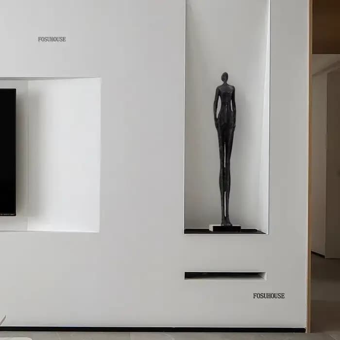 Sculpture de décoration abstraite moderne pour la maison, ornement de sol d'hôtel FRP, Design créatif, modèle de salle de vente, œuvre d'art de bureau