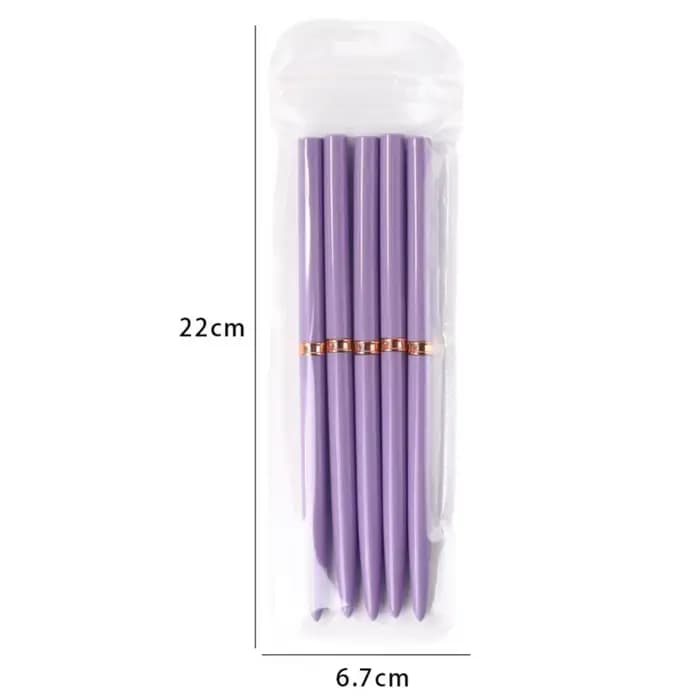 # Lot de 5 pinceaux professionnels pour nail art, pour la création de motifs et la peinture, pinceaux liner pour gel, pour ongles 7/9/11/15/20mm.