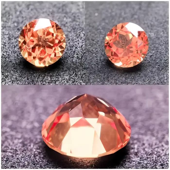 Saphir cultivé en laboratoire de couleur jaune Lotus rouge Orange feu Lotus de forme ronde pour la fabrication de bijoux de charme à faire soi-même avec certificat en gros