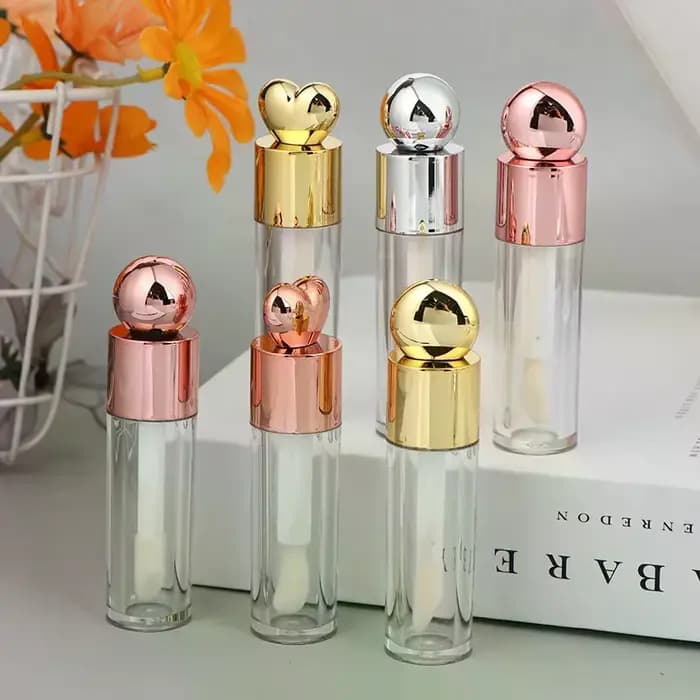 Tube de brillant à lèvres galvanisé Transparent de 5ml