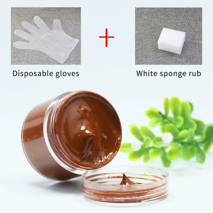 Teinture du cuir brun moyen, peinture à l'huile, bricolage professionnel, artisanat du cuir, sac en cuir, canapé chaussures réparation pâte de couleur complémentaire