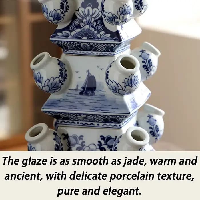Figurines d'Auckland en céramique pour salon, sculptures esthétiques, décoration de sol intérieur, vase de fleurs de Gand, ornements de maison de luxe