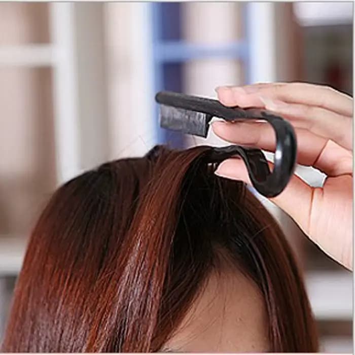 Peigne en V pour cheveux, coiffure, finition, lissage, attelle, outil de coiffure, clip spécial pour perruques