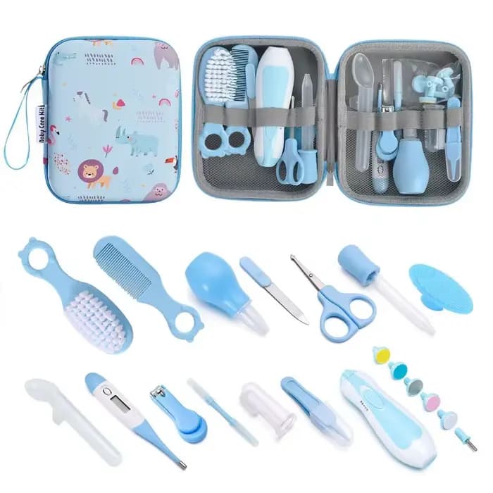Ensemble mère et bébé, coupe-ongles pour enfants, mangeoires à médicaments, ensemble de 20 pièces, brosse peigne, ensemble de soins pour sac EVA