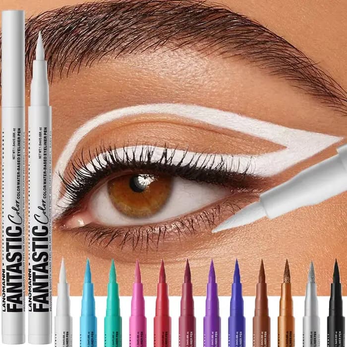 Eyeliner liquide mat violet foncé rouge