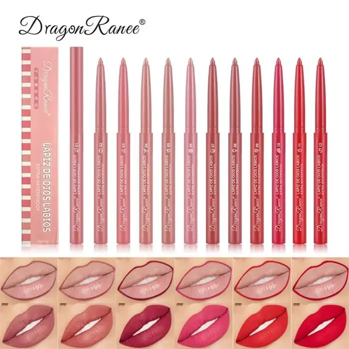 Crayon à lèvres imperméable à l'eau longue durée