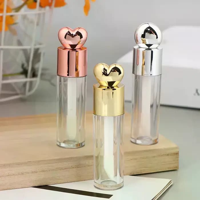 Tube de brillant à lèvres galvanisé Transparent de 5ml