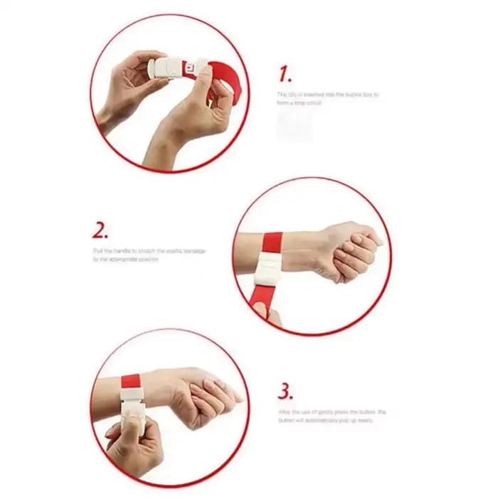Tourniquet d'urgence, kit de sauvetage infirmier, tourniquet médical, premiers secours, boucle rotative, kit de survie pour le camping en plein air