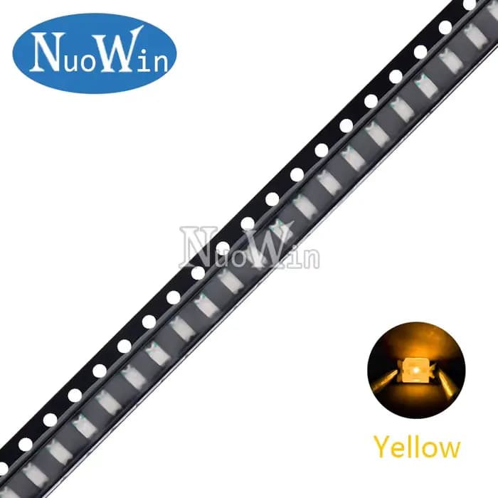 Diode électroluminescente RVB, LED SMD 100, blanc, rouge, bleu, jaune, vert, orange, blanc chaud, rose, violet, 1206 pièces par lot