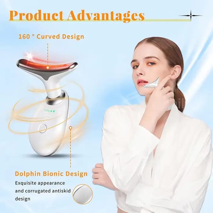 Lifting du visage 7 couleurs, appareil de beauté du cou, masseur mince, Lifting du visage, raffermissement du visage, dissolvant de rides, soins du visage, Machine de beauté