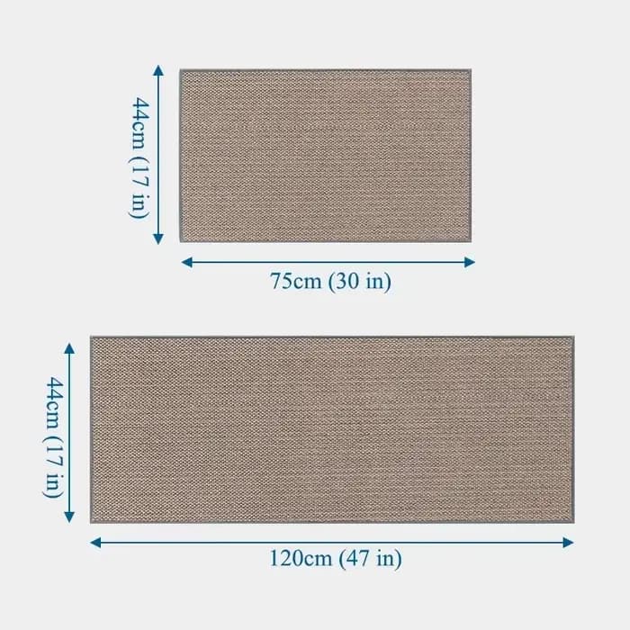 Polymères de sol de cuisine en lin tissé, anti-ald, caoutchouc lea lavé, astronomique, sergé naturel, porte d'entrée AREX, long tapis, résistant à l'huile, durable