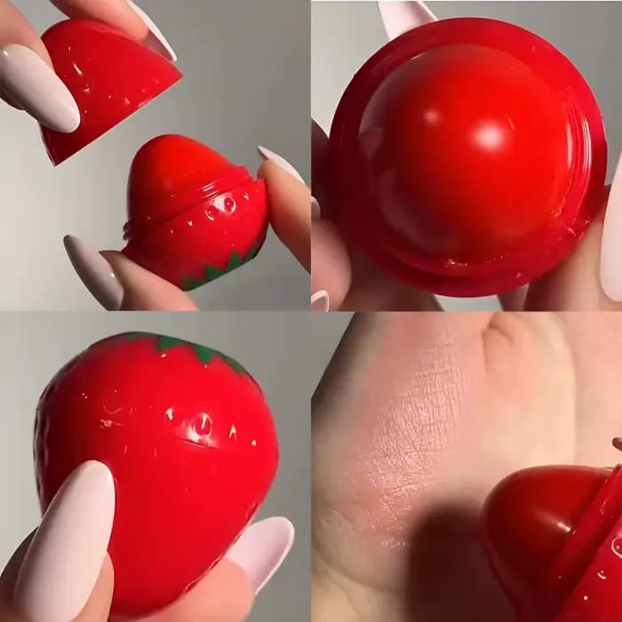 Baume à lèvres à la fraise