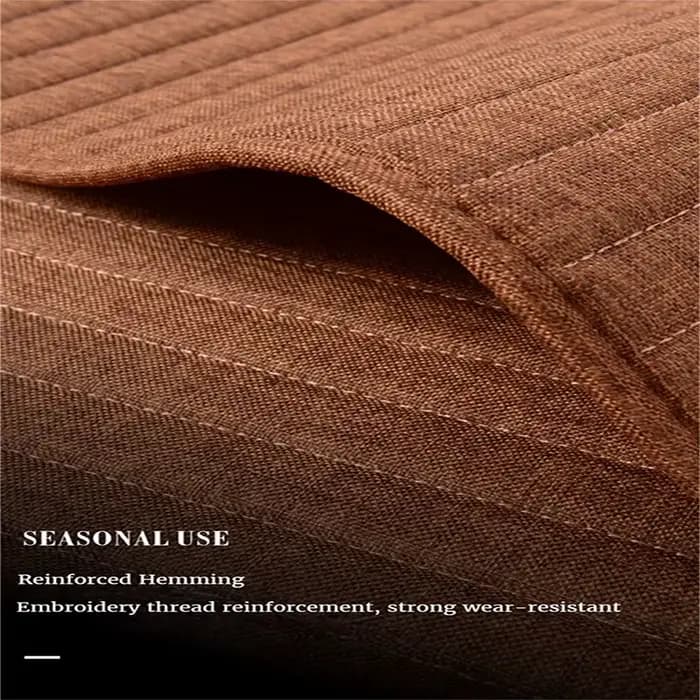 Housse de siège de voiture en lin, coussin de siège avant haut de gamme doux et respirant avec protection antidérapante universelle, convient à la plupart des voitures – 1 unité