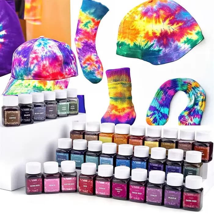 Colorant en poudre 30/50ml pour tissus, teinture textile, teinture pour vêtements, teinture tie-dye, coton, nylon, pigment multifonctionnel, rénovation de vêtements usés