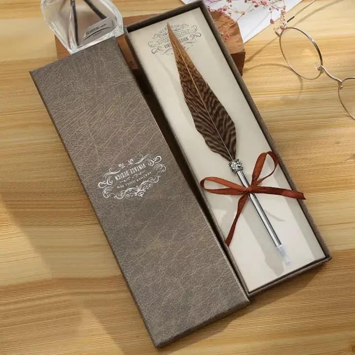 Stylo plume pour livre d'or, cadeau merveilleux, stylo d'écriture signature, stylo plume en boîte, stylo à bille, fête de mariage