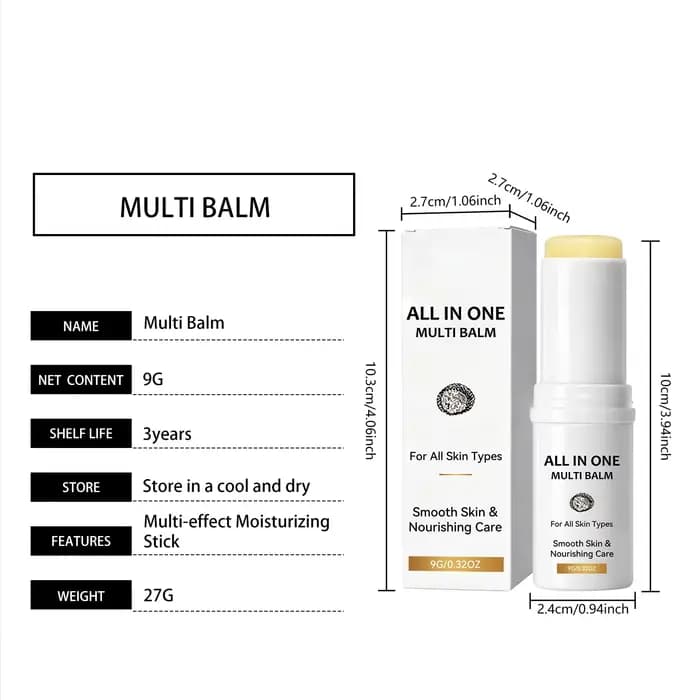 Stick hydratant multi-baume tout-en-un pour le visage