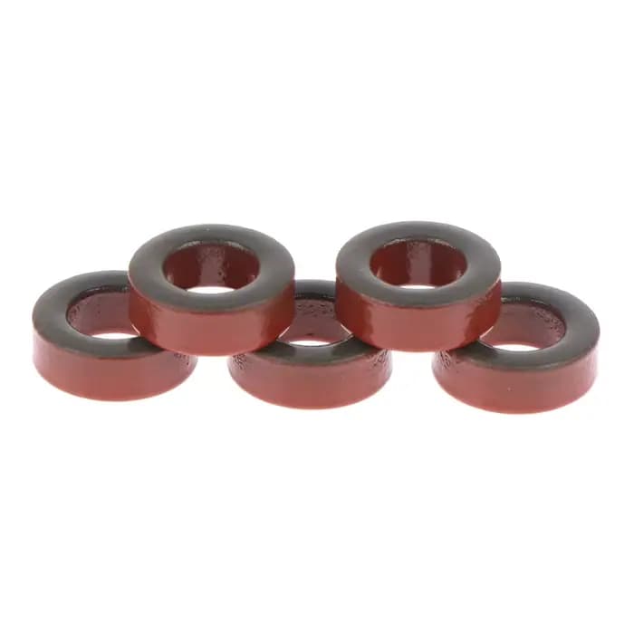 5pcs T50-2 les sante de poudre de fer de satisyl T50-2 13*7.5*5 Mm 4.9nH/SEE anneau magnétique de noyau rouge toroïdal de ferrite de poussière