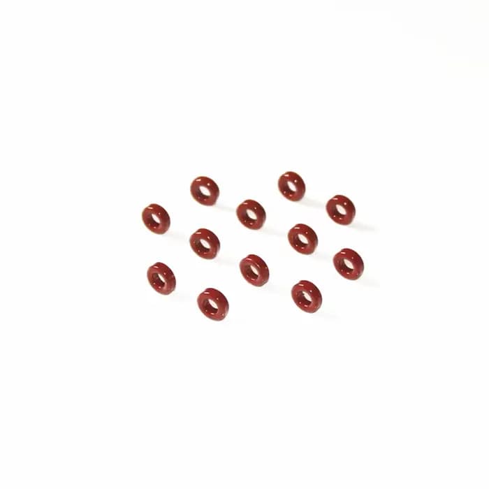 Noyaux toroïdaux de Ferrite de fer T37-2, 9.5x5x3mm, pour inducteurs, noyau de poudre de fer, anneau rouge 10uo, faible perméabilité