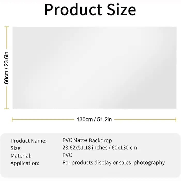 Toile de fond anti-plis en PVC pour photographie, finition mate, blanc et noir, imperméable