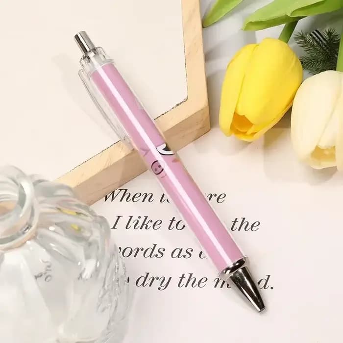 Kawaii KPOP hommes équipe dessin animé animaux motif encre noire Gel stylo mécanique crayon stylo à bille pour ventilateur papeterie