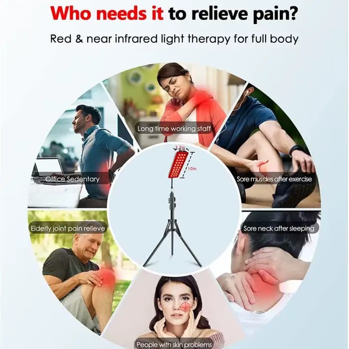 Thérapie par la lumière rouge thérapie par la lumière infrarouge pour le soulagement complet de la douleur du corps physiothérapie soins de la peau beauté santé 660nm 850nm