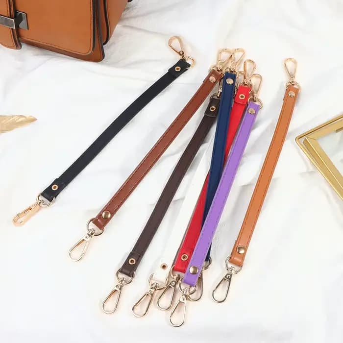 Poignée de sac à main en cuir PU de 28 cm pour femmes, sangle courte de remplacement, bandoulière, accessoires de mode pour sacs