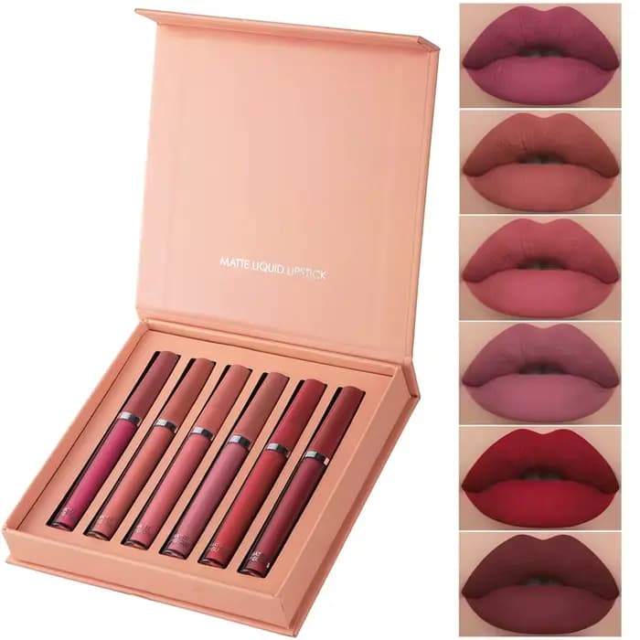 Ensemble de 6 documents de rouges à lèvres Jules Gloss