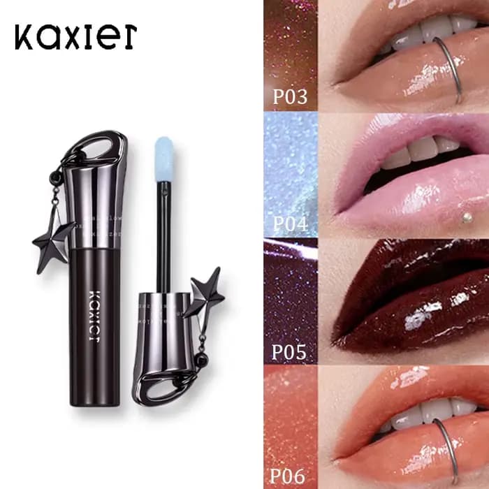 Kaxier Mirror Lip Gloss Brillant Nourrissant Scintillant Gothique Fumé Nude Rouge à Lèvres Foncé Fini